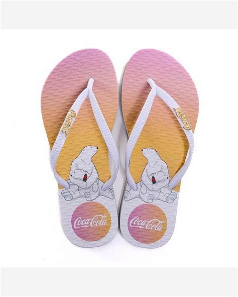 Riachuelo Chinelo Feminino Coca Cola Cc Branco