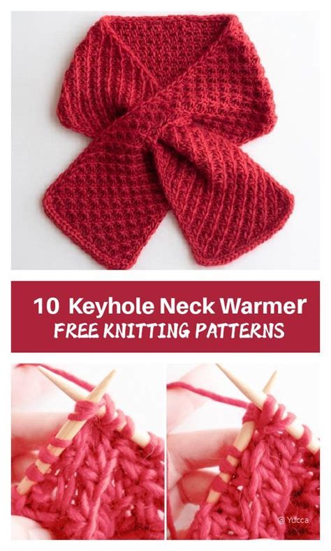 10 Keyhole Neck Warmer Free Knitting Patterns Knitting Patterns Free Scarf