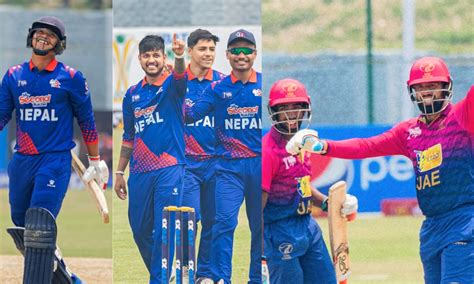 Nepal Vs Uae In The Semifinal Of Acc Premier Cup 2023 Sportewave