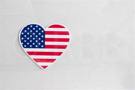 Heart Shaped USA Flag Vinyl Decal - Etsy