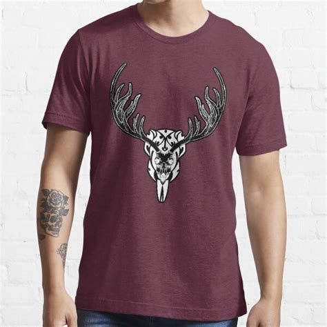 Deer Skull T Shirt For Sale By Nickrileyart Redbubble Deer T