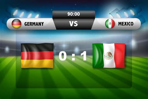 Germany vs mexico soccer board 445365 Vector Art at Vecteezy