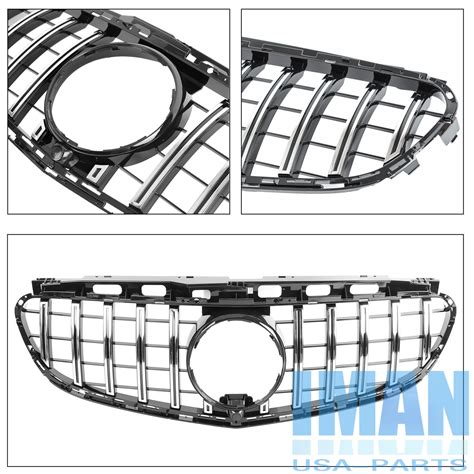 Chrome Gt R Style Front Grille Bumper Grill For Mercedes W E E