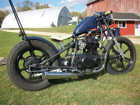 Custom Built Motorcycles Blue Bobber Kz440