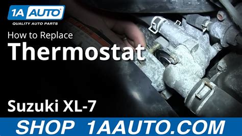 How To Install Replace Engine Coolant Thermostat 2 7l Suzuki Xl 7 Grand Vitara Youtube