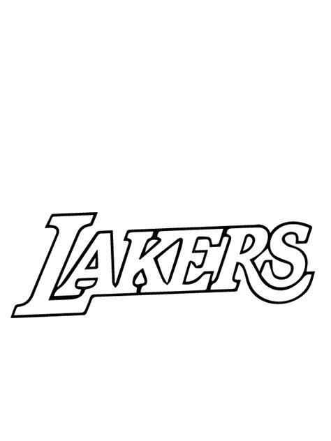 Lakers Logo Coloring Pages