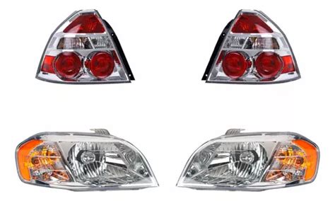 Set Calaveras Faros Depo Chevrolet Aveo 2008 2011 Envío gratis