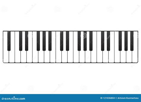 Vector Del Piano Del Teclado Ilustraci N Del Vector Ilustraci N De