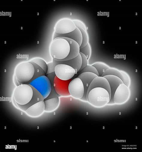 Diphenhydramine Molecular Model Of The Antihistamine Drug