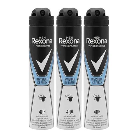 Rexona Invisible Ice Fresh 48 Hour Body Spray Deodorant 200ml Pack Of