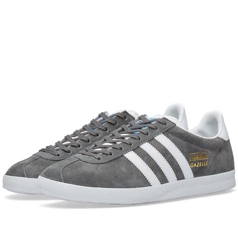 Mens Adidas Dark Grey Gazelle Og Trainers Npssonipat