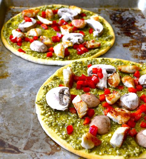 Pesto Chicken Pizza Maebells