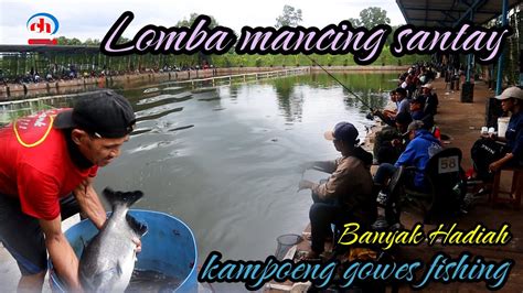 Lomba Mancing Ikan Gurame Bawal Mas Event Pemancingan Kampoeng Gowes