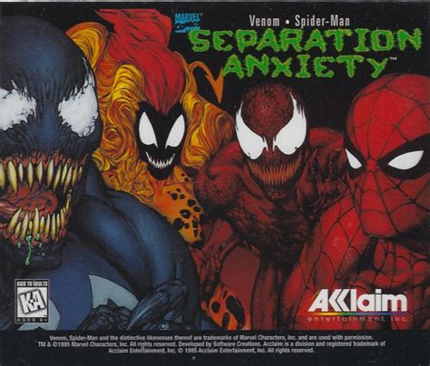 Venom • Spider Man Separation Anxiety Cover Or Packaging Material Mobygames