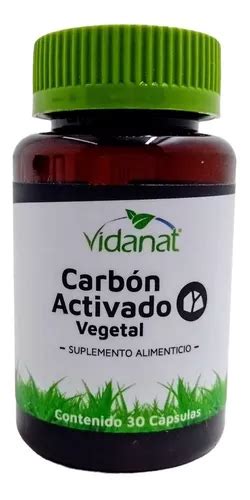 Carbon Activado Vegetal Vidanat Capsulas Original Envio Full