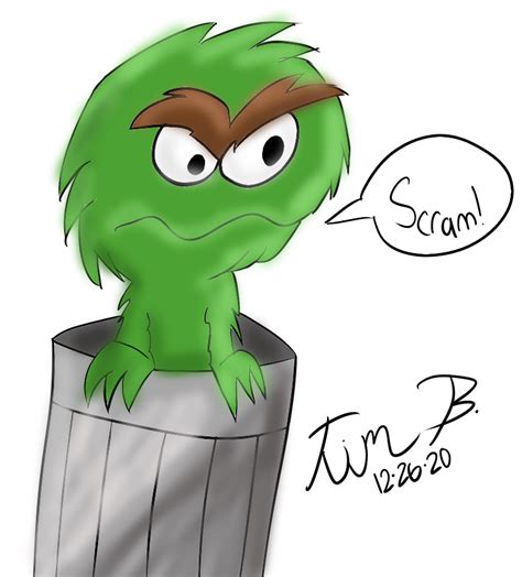 Oscar The Grouch Angry