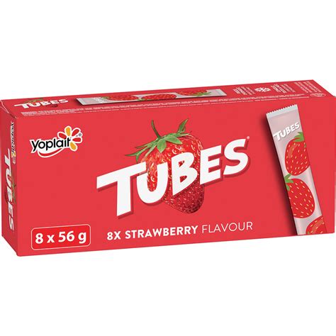 Tubes By Yoplait Strawberry Flavour Yogurt 2 Mf