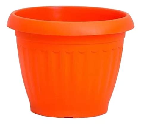 Maceta Plastico Ta Plastic Ibiza N30 Color Naranja MercadoLibre