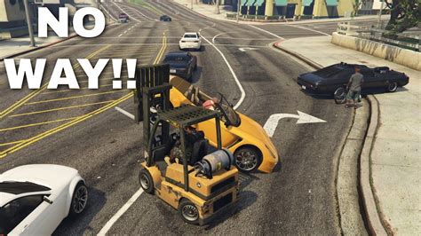 I Got A Forklift In Gta Online Without Mods Youtube