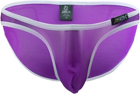 Buy Alvivi Mens Sexy See Through Mesh Smooth Briefs Bulge Pouch