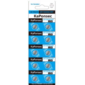 Amazon KaPonsec SR726SW 397 396 LR726 Silver Oxide Watch Battery