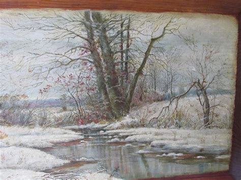 Snowy Landscape Painting at PaintingValley.com | Explore collection of ...