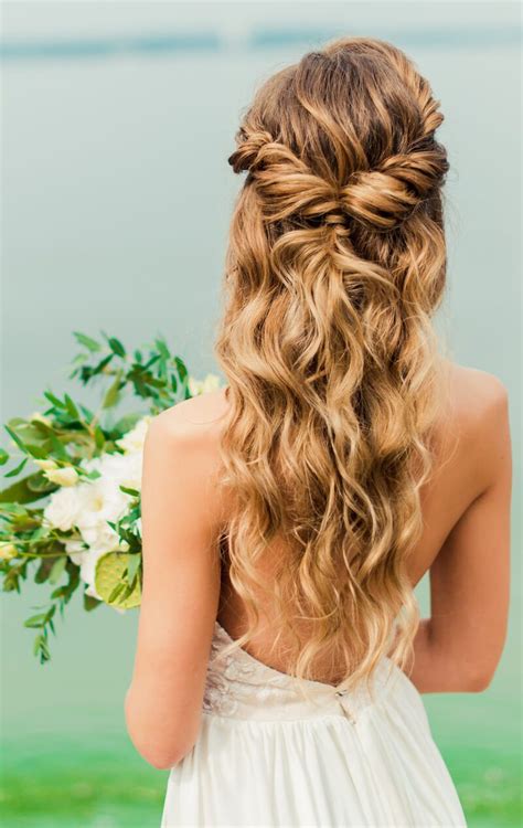 Brautfrisur Halboffen F R Lange Haare Ideen Hochzeitskiste In