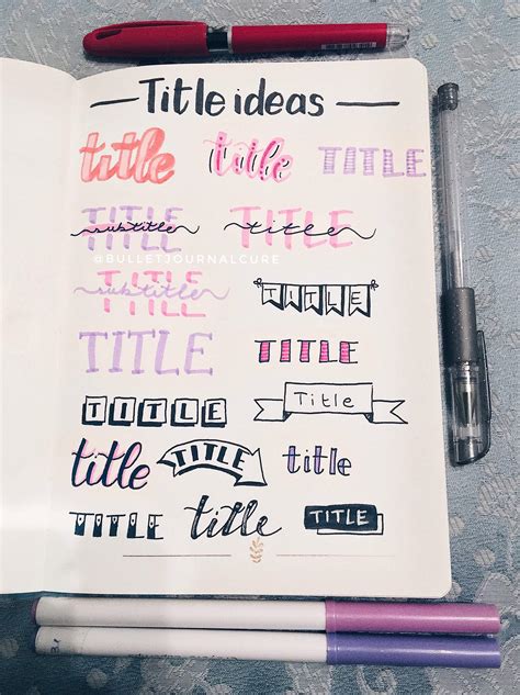 Some Ways To Write Your Title Bullet Journal Amino