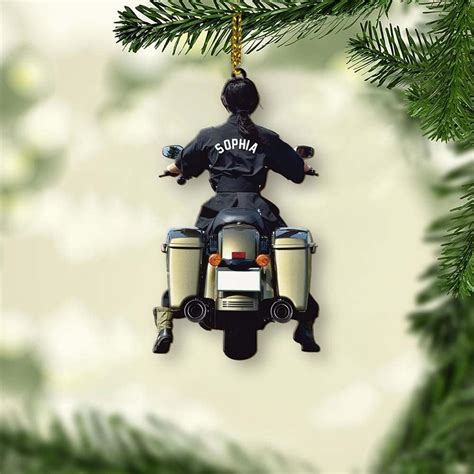 Amazon.com: Personalized Biker Ornaments, Motorcycle Ornament for ...