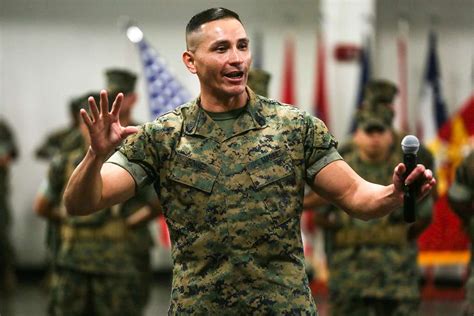 U S Marine Corps Sgt Maj Oscar Gomez Outgoing Sergeant Nara