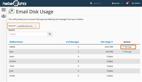 How To Manage Mail Disk Usage On Cpanel Heberjahiz