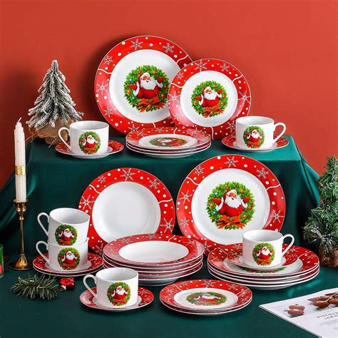 Veweet Series Christmastree Piece Dinner Set Porcelainchristmas