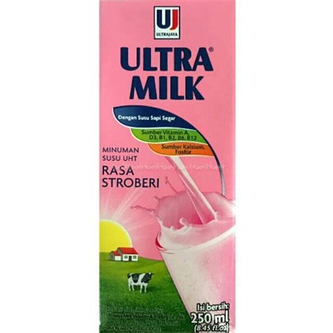 Jual Susu Ultramilk Stroberi 250ml Shopee Indonesia