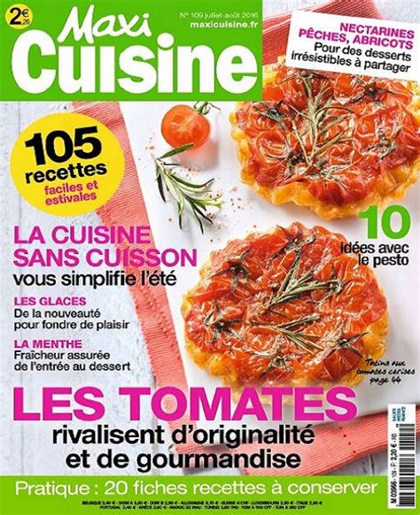 Maxi Cuisine N Juillet Aout T L Charger Des Magazines