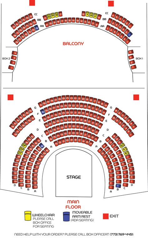 Studio Theater Seating Chart: A Visual Reference of Charts | Chart Master