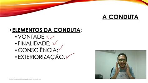 O Que Significa Conduta - CONDUTA: ELEMENTOS E EXCLUSÃO DA CONDUTA - YouTube