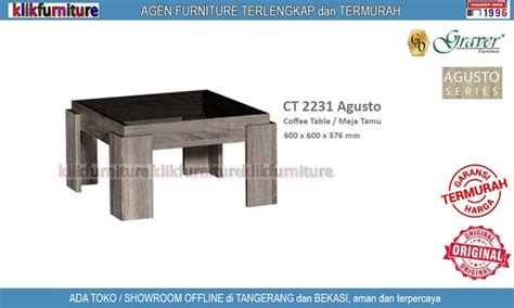 Jual CT 2231 Agusto Graver Meja Tamu Coffee Table Di Lapak