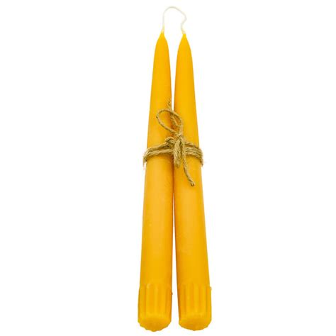 100 Pure Beeswax Candles Tapered Candles Main Street Honey Shoppe