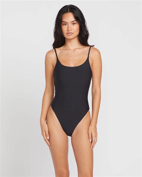 Simply Seamless One Piece Swimsuit Black Volcom Us