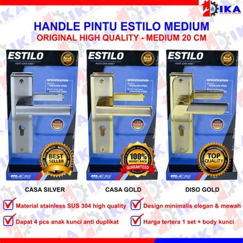 Jual Handle Gagang Pintu TANGGUNG 20 Cm Body Kunci Set KUALITAS PREMIUM