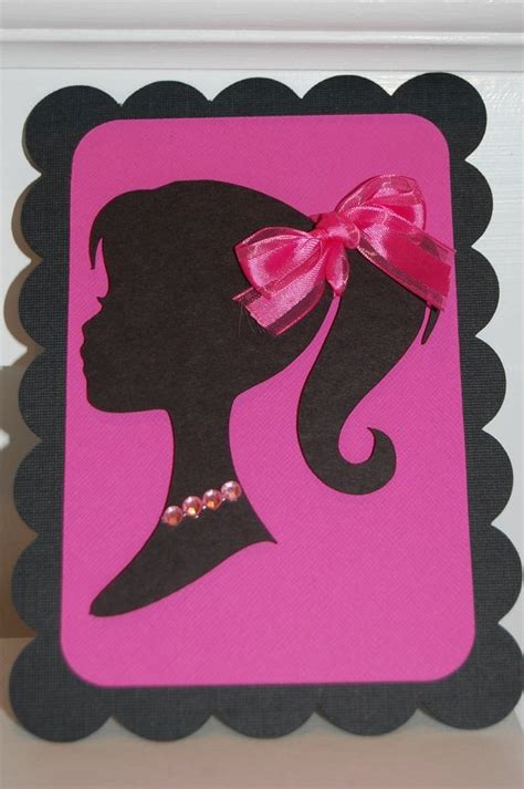 Items similar to Barbie Silhouette Invitation on Etsy