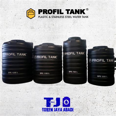 Jual Tandon Toren Air Profil Tank BPE 550 Liter HITAM Shopee