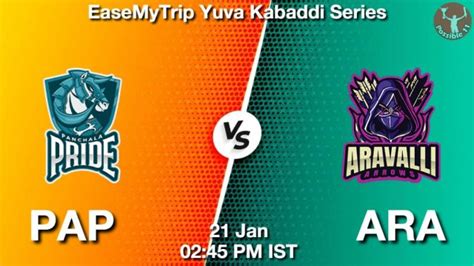 Pap Vs Ara Dream Team Prediction Fantasy Kabaddi Tips Jan