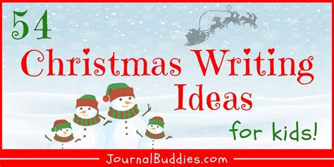 54 Festive Christmas Writing Prompts