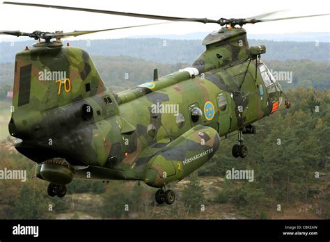 Gotemburgo Suecia Un Boeing Vertol CH 46 Sea Knight helicóptero de