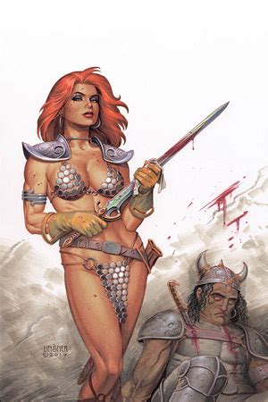 Dynamite Red Sonja Vol 5 13 Joseph Michael Linsner Limited Virgin