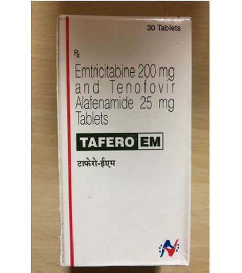 Tafero Em Tablet Emtricitabine Mg Tenofovir Disoproxil Fumarate