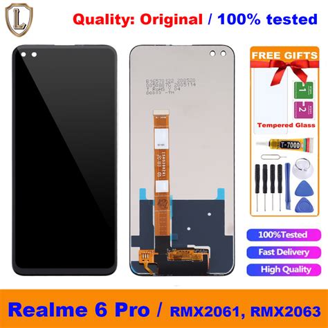 100 Tested Original Lcd For Realme 6 Pro Lcd Screen And Digitizer Full