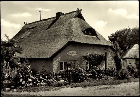 Ansichtskarte Postkarte Vitte Hiddensee Blaue Scheune Akpool De