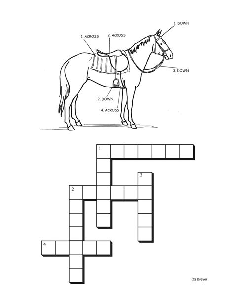 Printable Horse Puzzle - Printable Crossword Puzzles